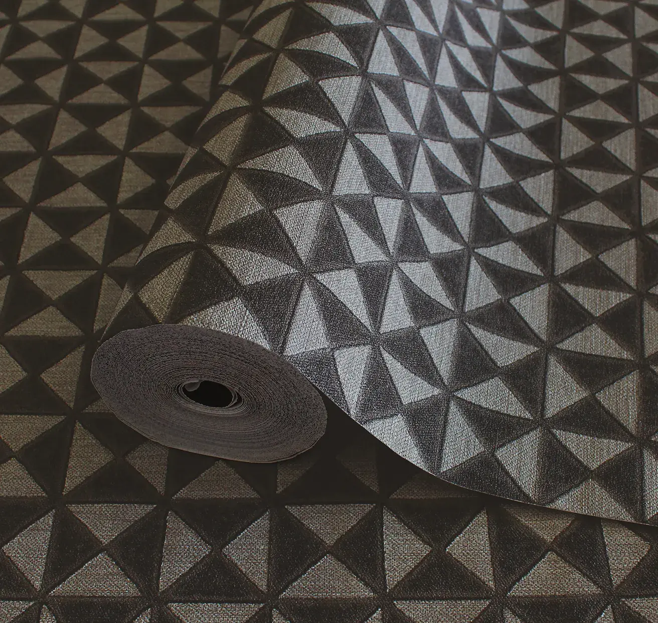 Gray Embossed Wallpaper – Understated Shimmer (24105-5)